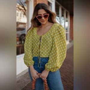 Levi’s Daisy’s Tie Front Blouse